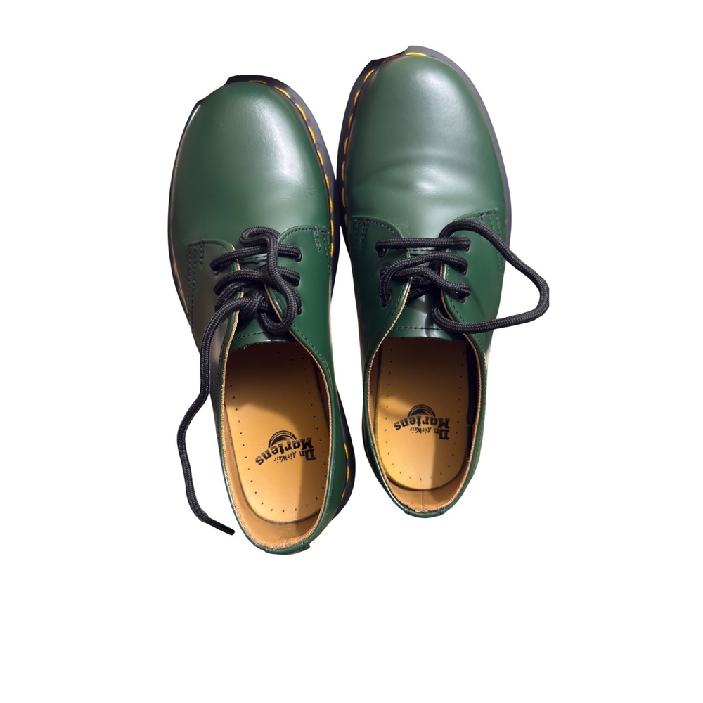 Dr. Martens 1461 Forest Green Smooth Leather 3-Eye Oxford Shoes NWOT Size 6L 5M - Picture 5 of 7